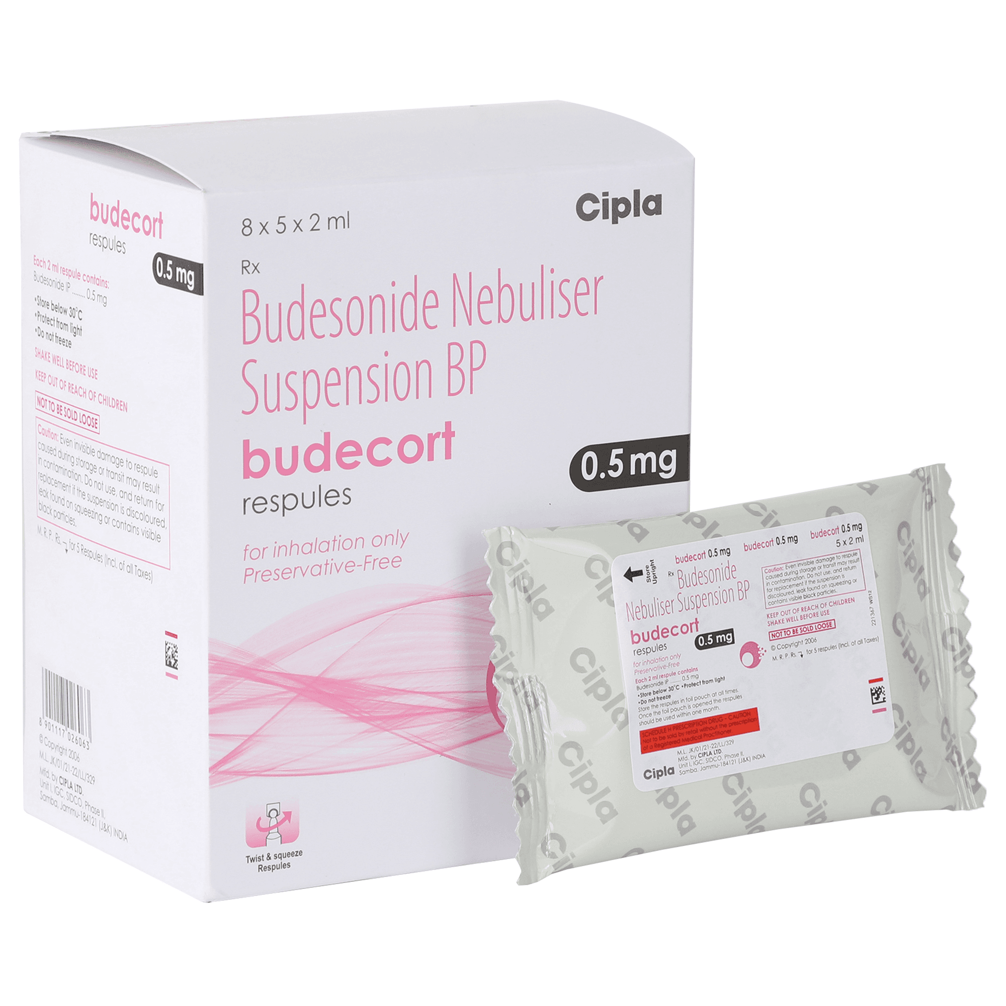 Budesonide Respules 0.5 mg