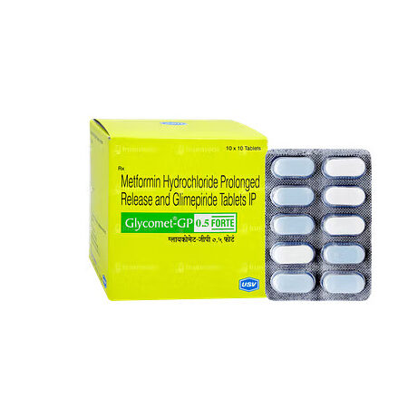 Glimepiride 0.5 mg+ Metformin 1000 mg